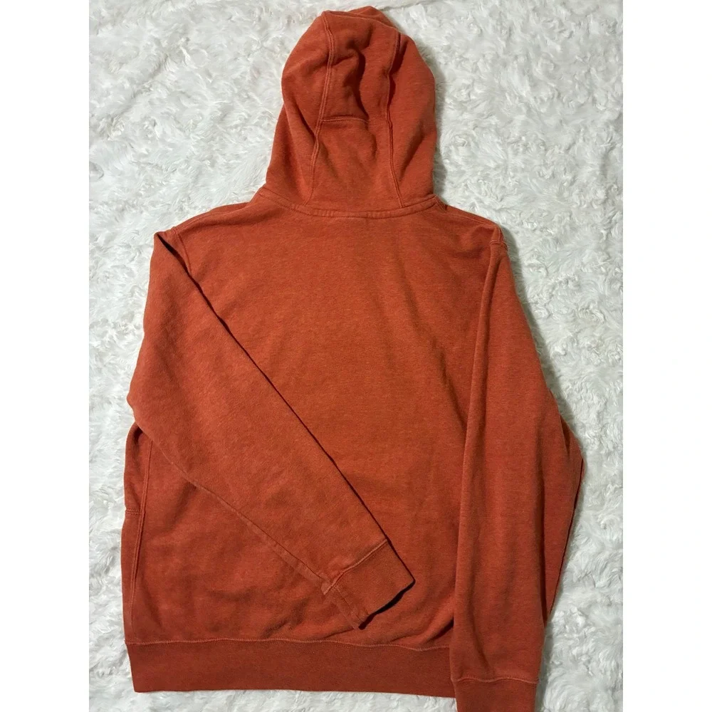 Nike Sportswear Revival Pullover Hoodie Mens Medium Orange Speckled Logo